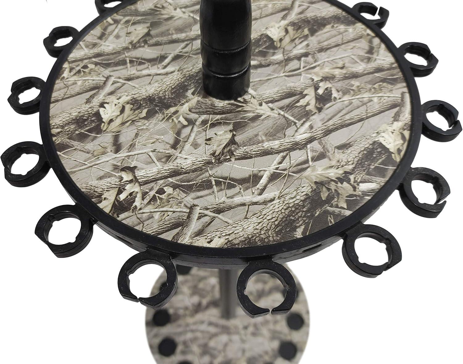 Old Cedar Outfitters Round Floor Rack for Fishing Rods and Reels, Holds up to 15 Rod and Reel Combos