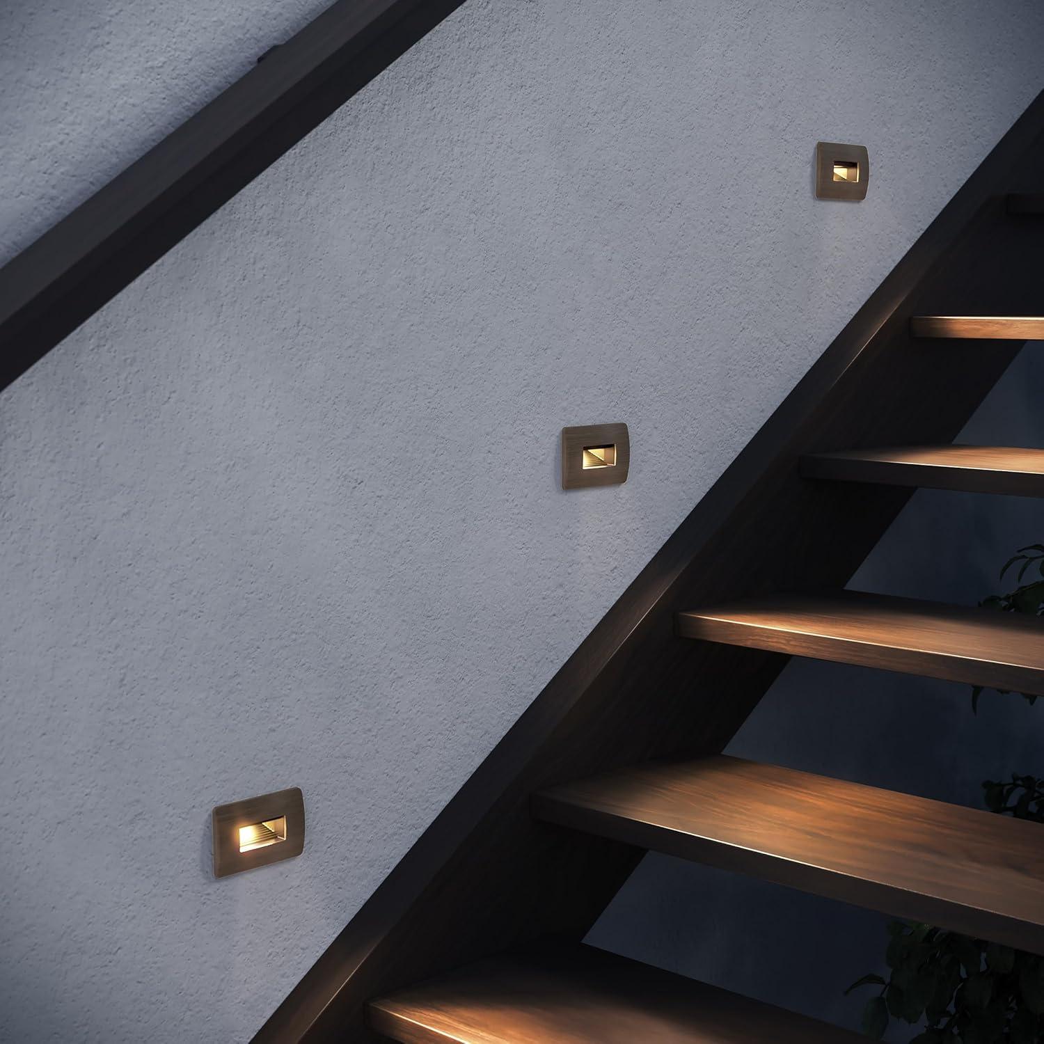 Hinkley Luna Satin Black Low Voltage Integrated LED Step Light