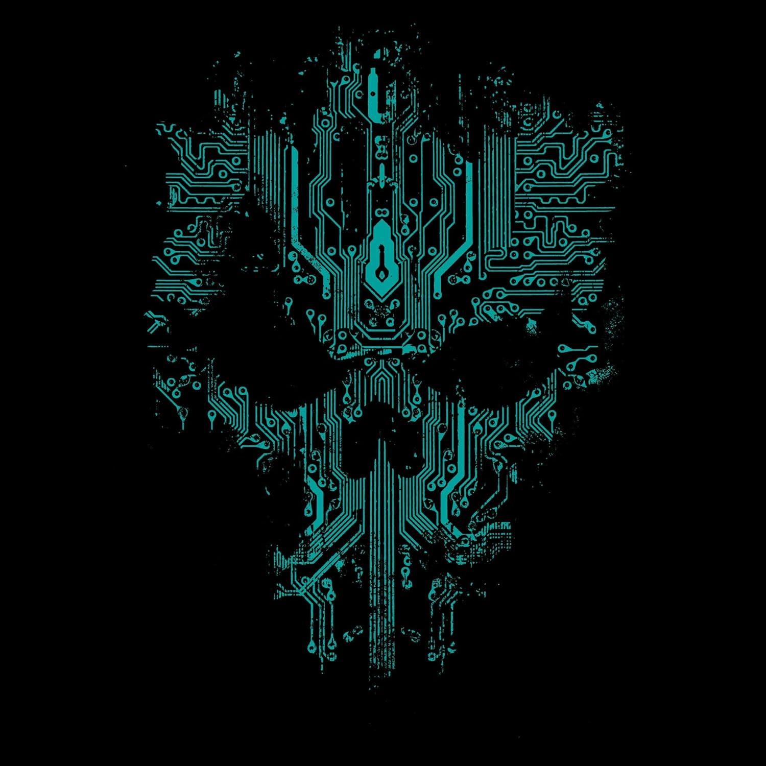 Grunt Style Circuit Skull T-Shirt - XL - Black