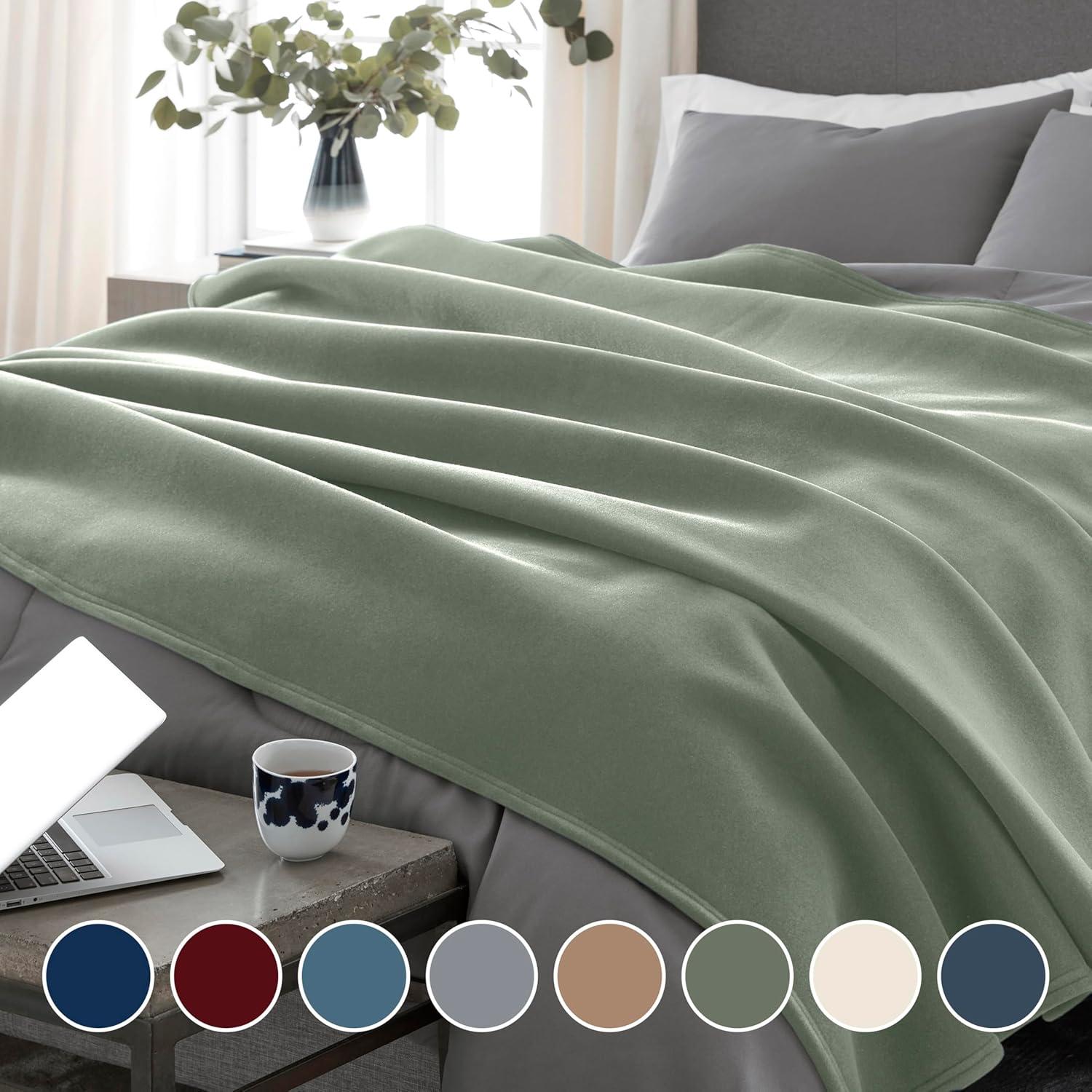 Vellux Throw Blanket, Original Blanket,  Snuggle-Ready,  Durable Machine Washable Pet Friendly, All-Season Comfort, Layering Bed Sofa Blanket, Blanket for Bed, Cozy Throw Blanket