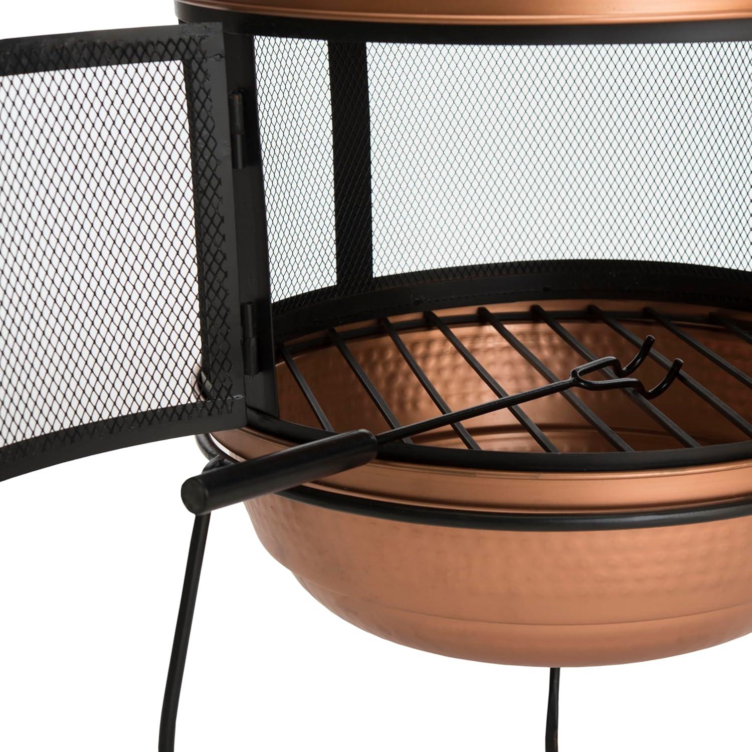 Gemmenne Cast Iron Wood Burning Chiminea