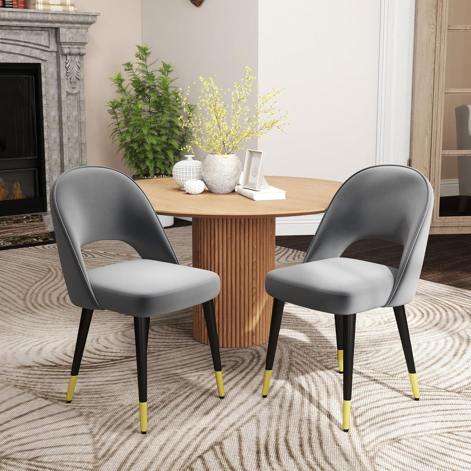 Mercer41 Volena 19.1'' H Velvet Upholstered Side Chair (Set of 2)