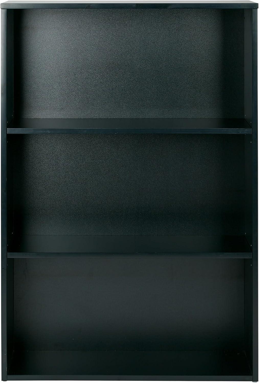 Prado 48 inch 3 Shelf Black Bookcase by Office Star