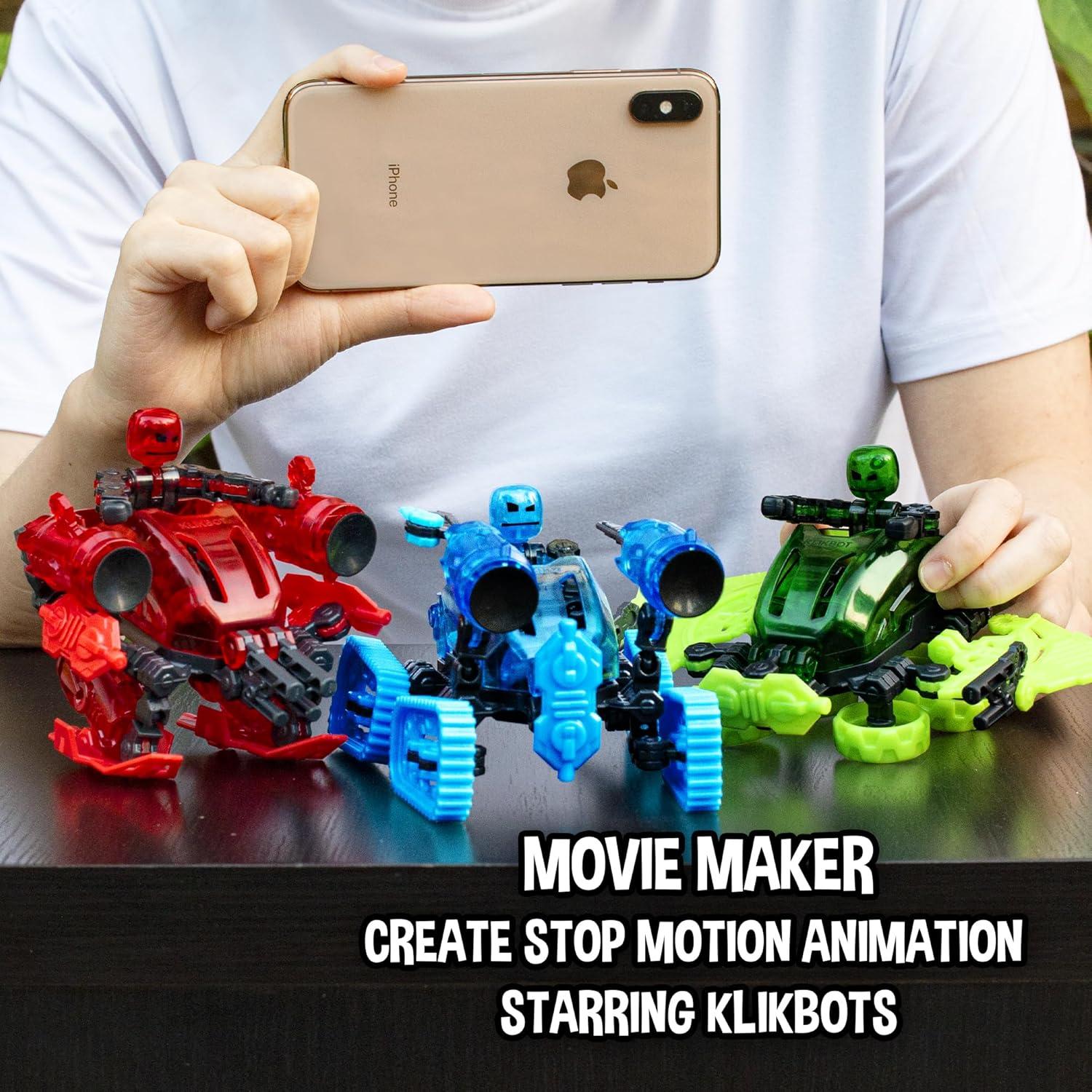 Zing Klikbot Megabots - Create Stop Motion Animation, for Ages 8 and Up - Drifter (Green)
