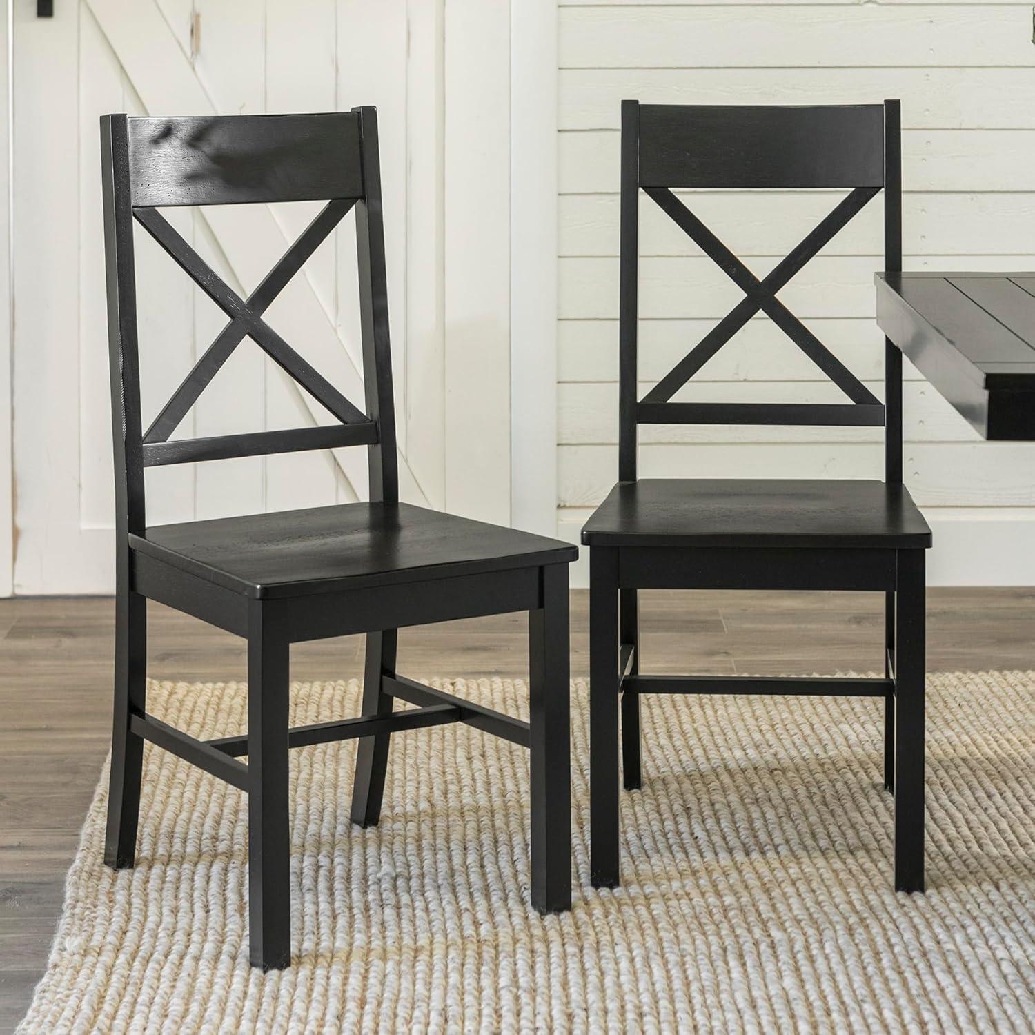 Gracie Oaks Gracie Oaks Solid Wood Upholstered Dining Chair(Set of 2) (Set of 2)