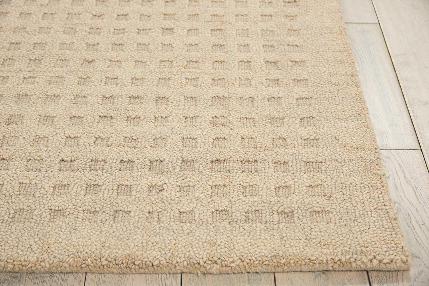 Nourison Perris Textured Indoor Area Rug Taupe 5' x 7'6"