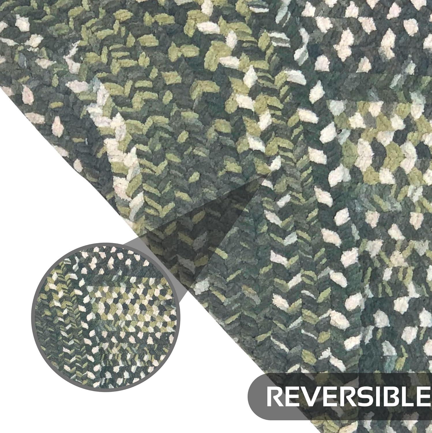 Ombre Collection 100% Cotton Chenille Super Soft & Plush Reversible Indoor Area Utility Rug - Better Trends