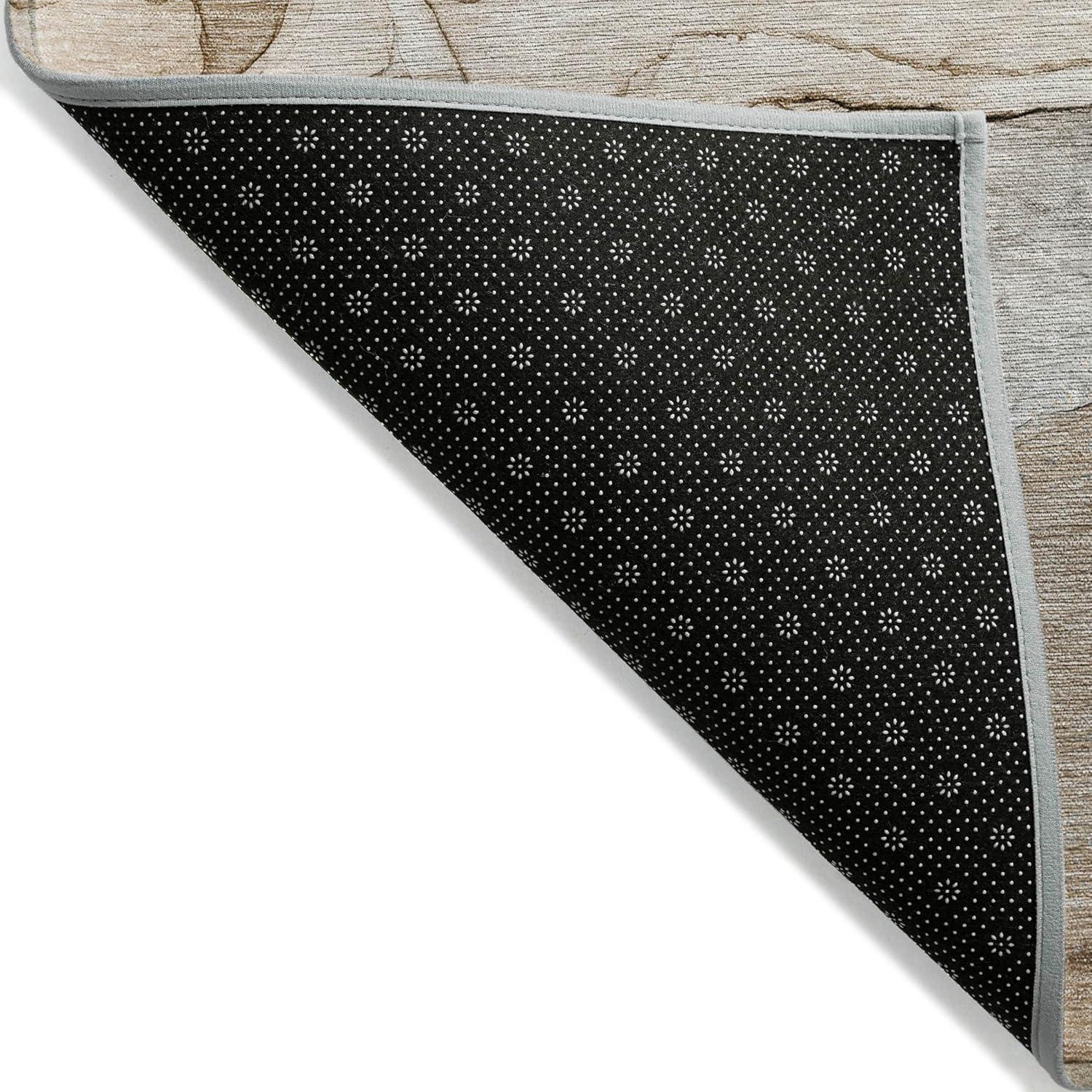 Addison Rugs Chantille ACN512 Beige 8' x 10 Indoor Outdoor Area Rug, Stain Resistant, Machine Washable, Non Shedding, Bedroom, Living Room, Dining Room, Kitchen Rug