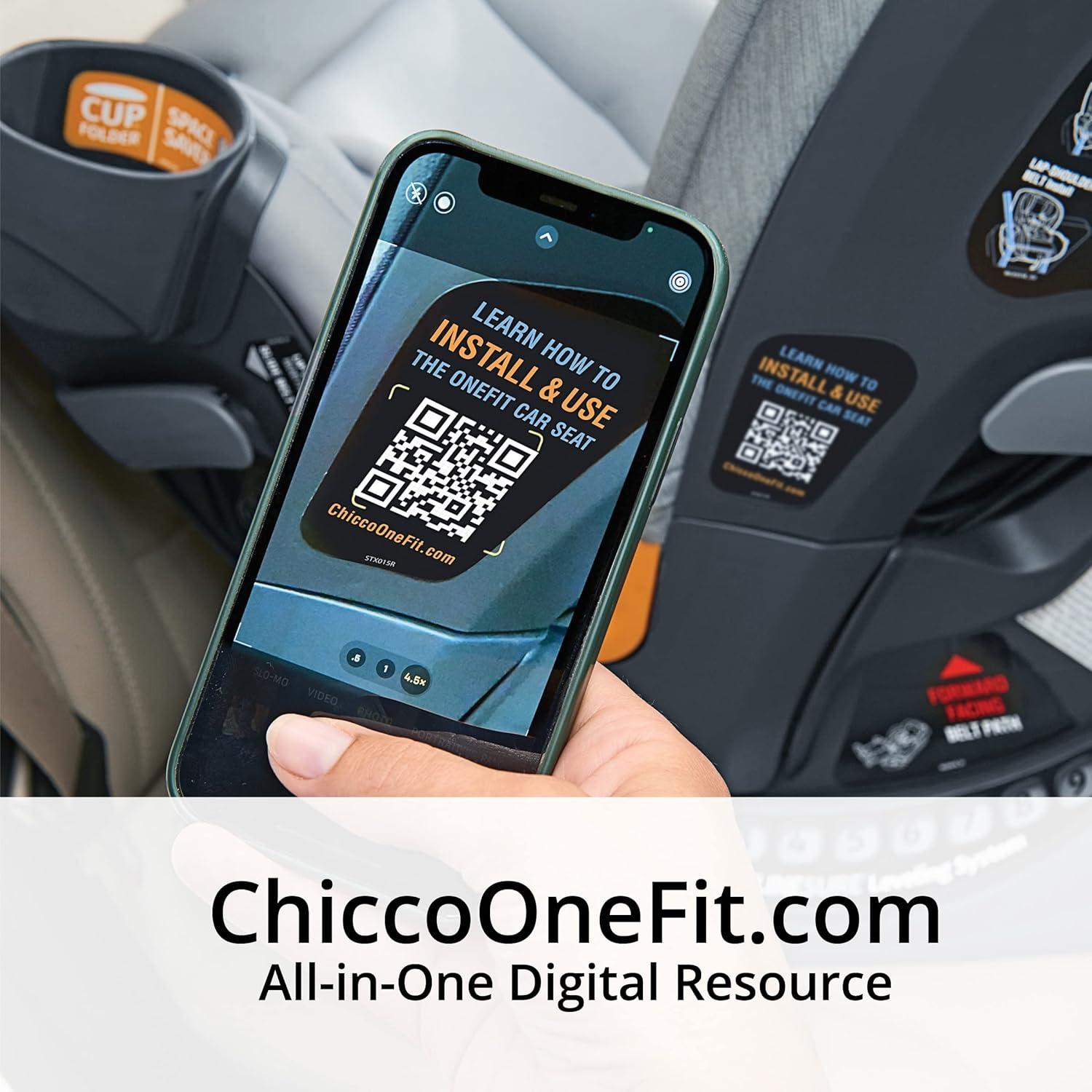Chicco OneFit ClearTex All-in-One Convertible Car Seat - Slate