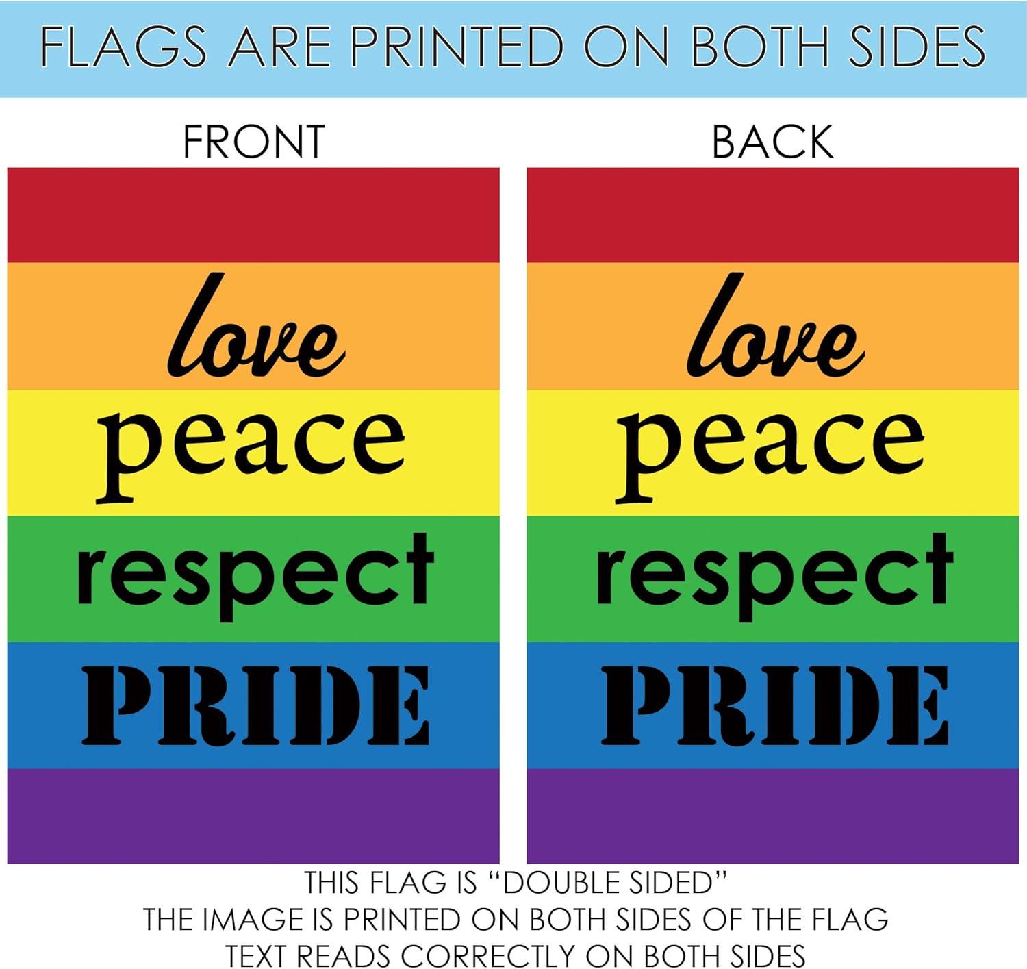 Toland Home Garden Pride LGBTQIA+ Pride Flag Double Sided 28x40 Inch