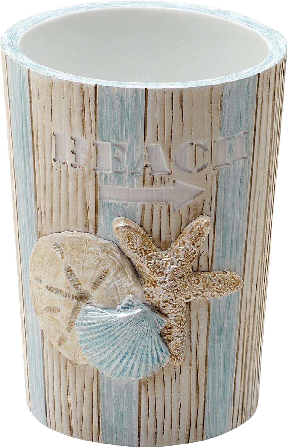Zenna Home India Ink Seaside Serenity Tumbler, Coastal/Beach