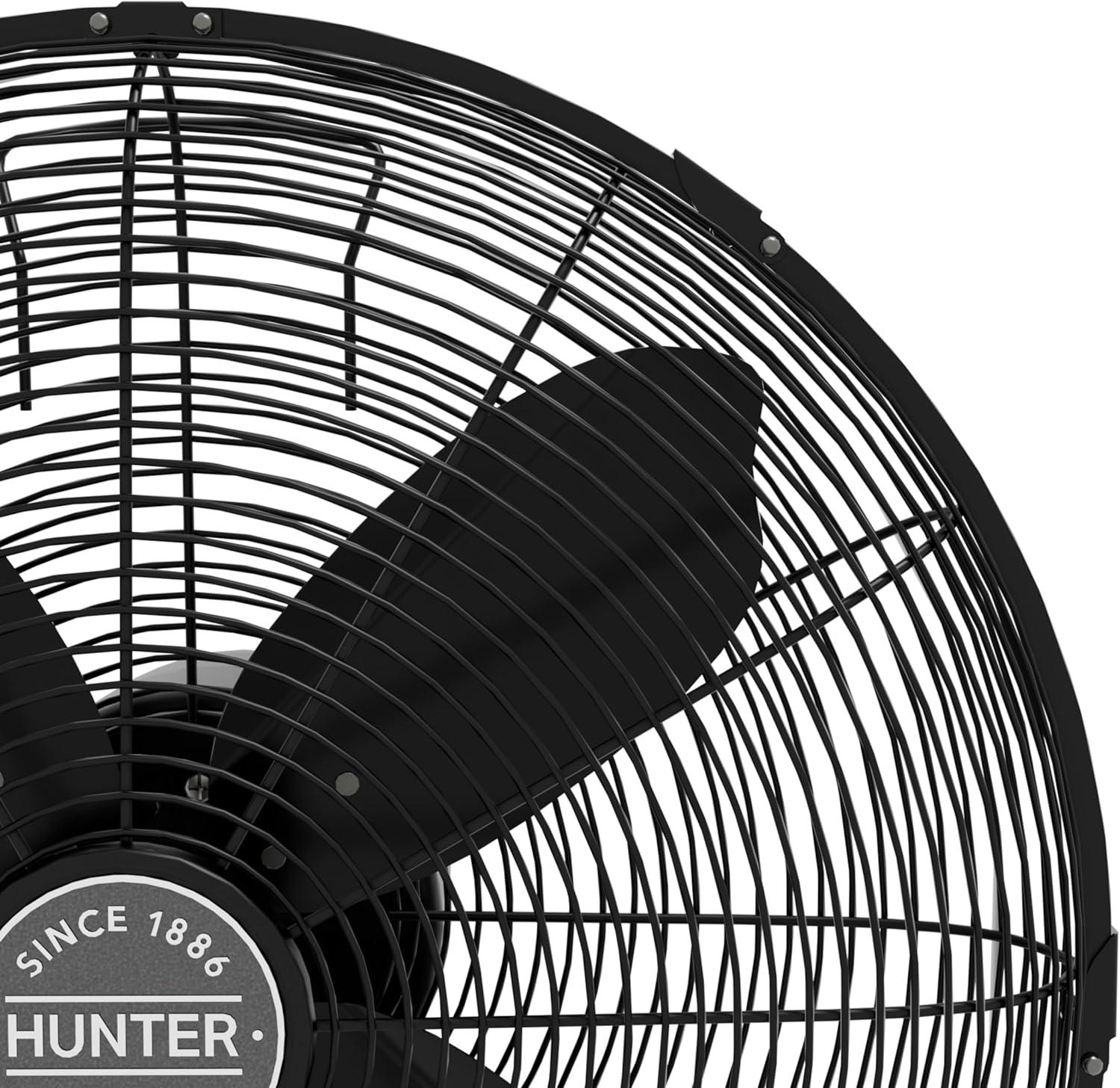 HUNTER - 97318 - Oscillating Wall Mounted Fan 16 inch 3 speeds Classic W16