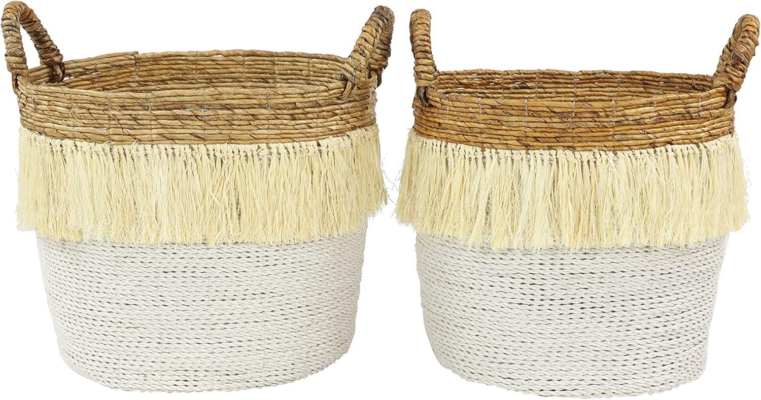 Round 2 Piece Wicker Basket Set