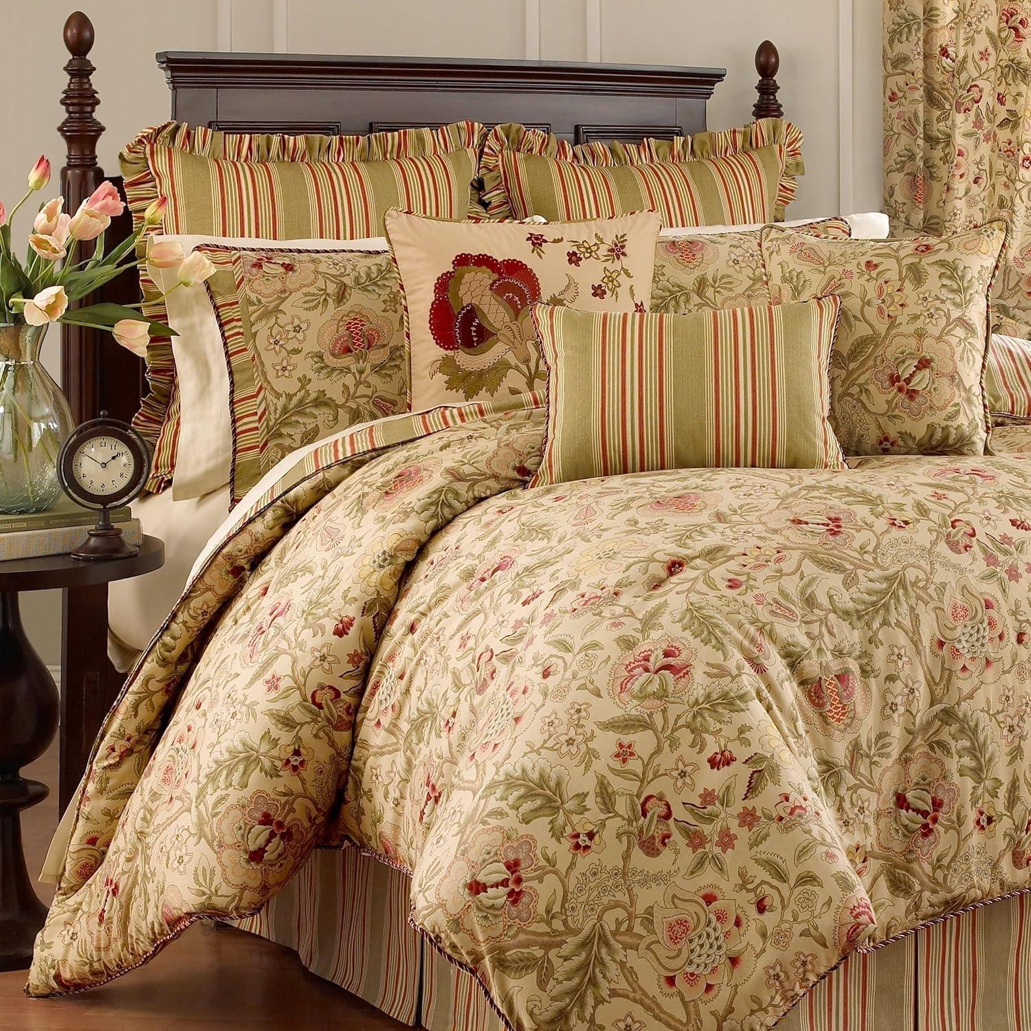 Waverly Imperial Dress 4-Piece Bedding Comforter Set, Antique