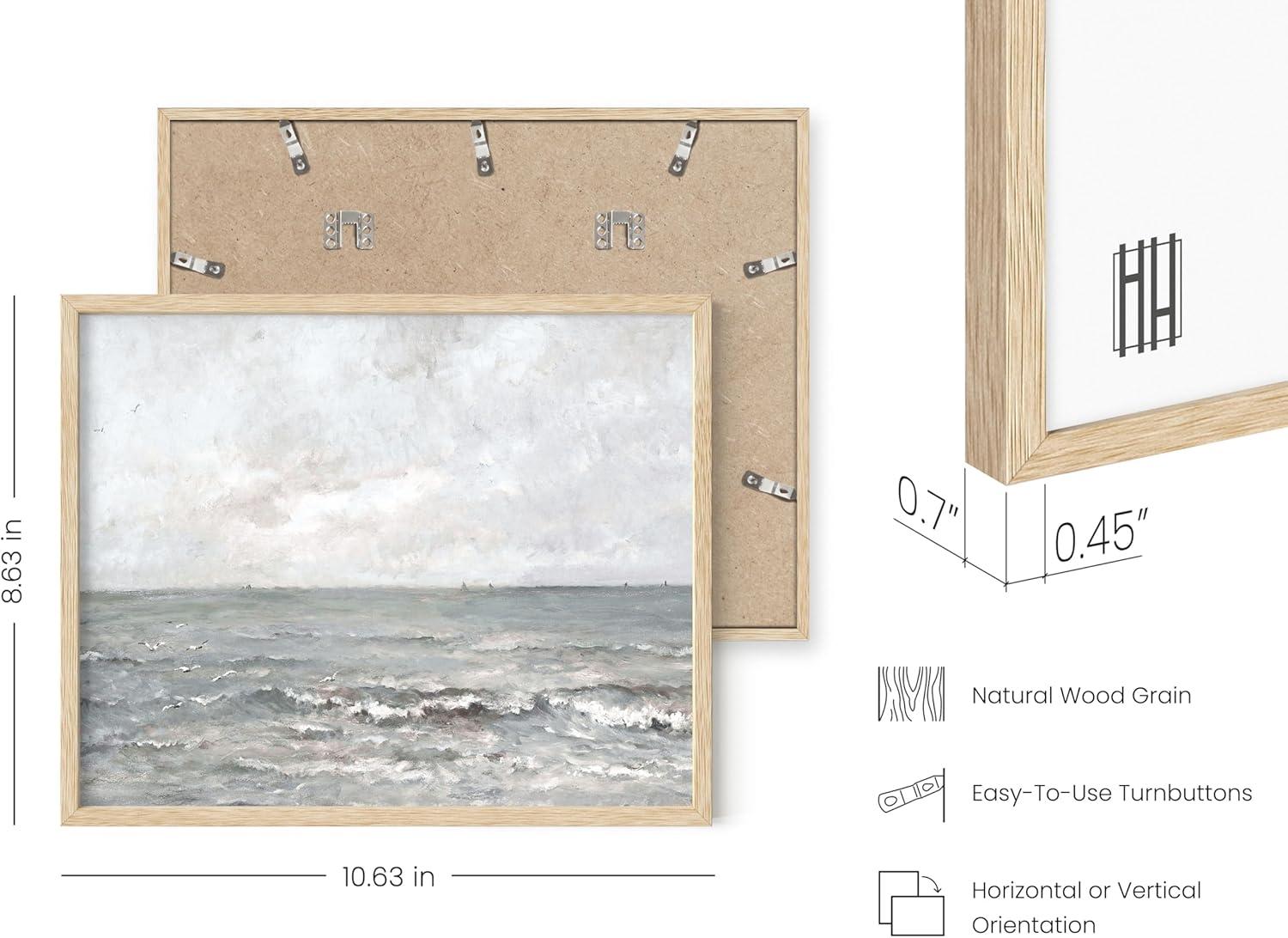 HAUS AND HUES Sea Wall Art - Modern Wall Paintings for Living Room and Stylish Bathroom Decor in Vintage and Farmhouse Styles (8x10 Unframed)
