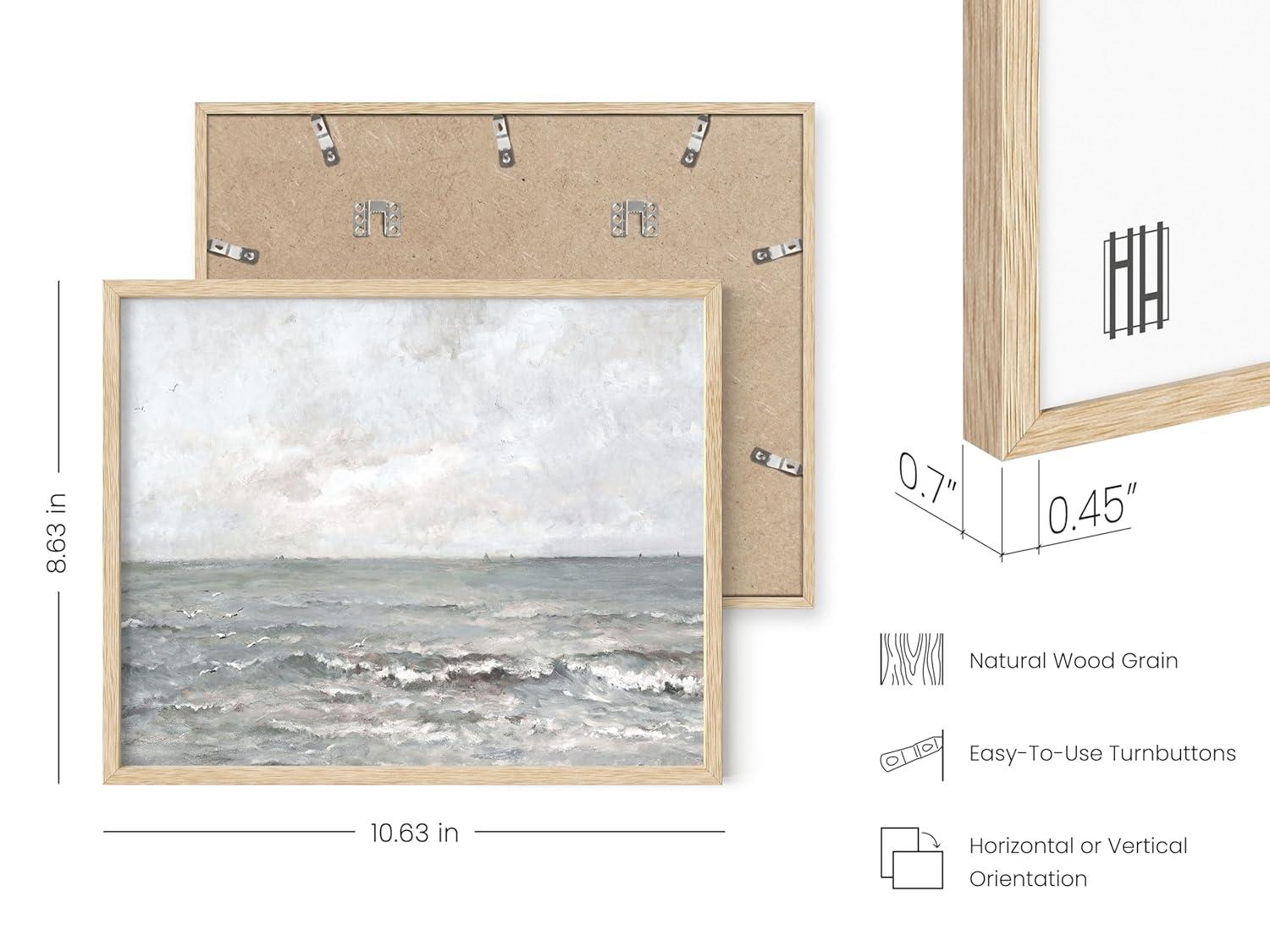 HAUS AND HUES Sea Wall Art - Modern Wall Paintings for Living Room and Stylish Bathroom Decor in Vintage and Farmhouse Styles (8x10 Unframed)