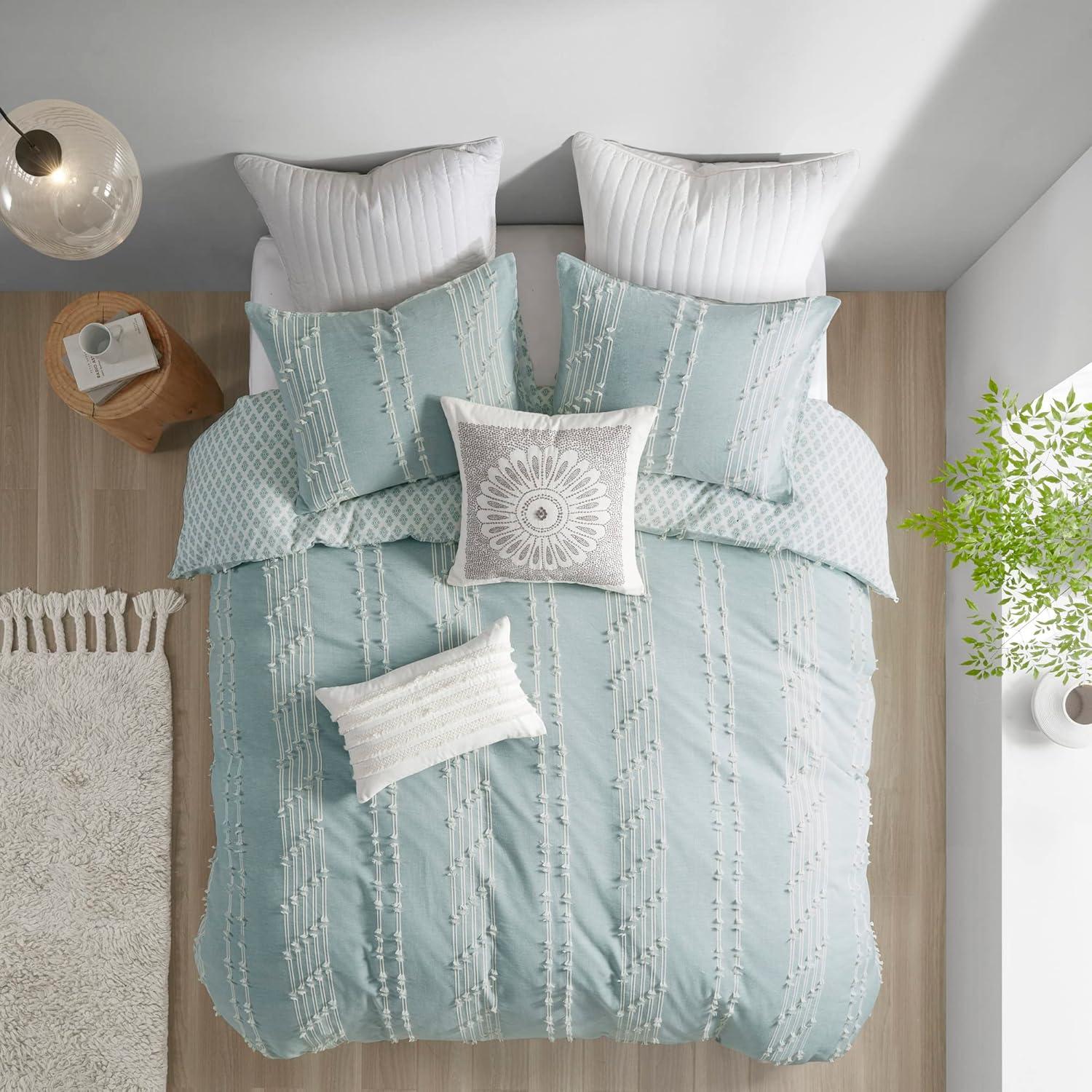 3 Piece Cotton Jacquard Bedding Set