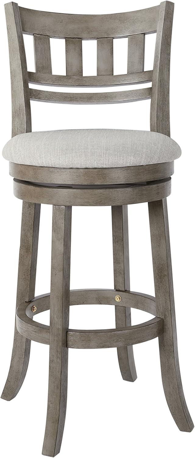 OSP Home Furnishings Wood Swivel Stool (MET12530-AG)