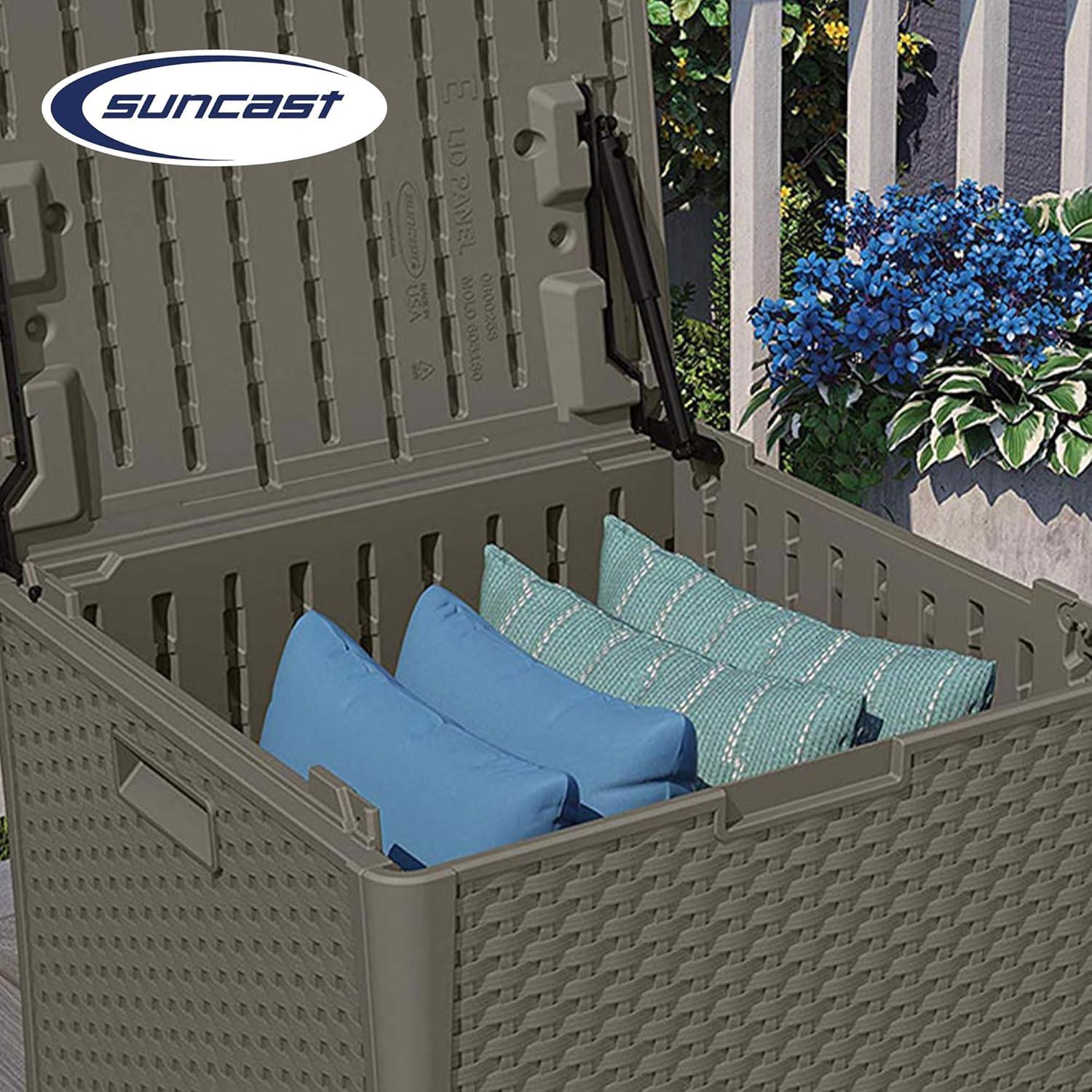 Suncast Suncast 26.75'' W 60 Gallons Water Resistant Resin Lockable Deck Box