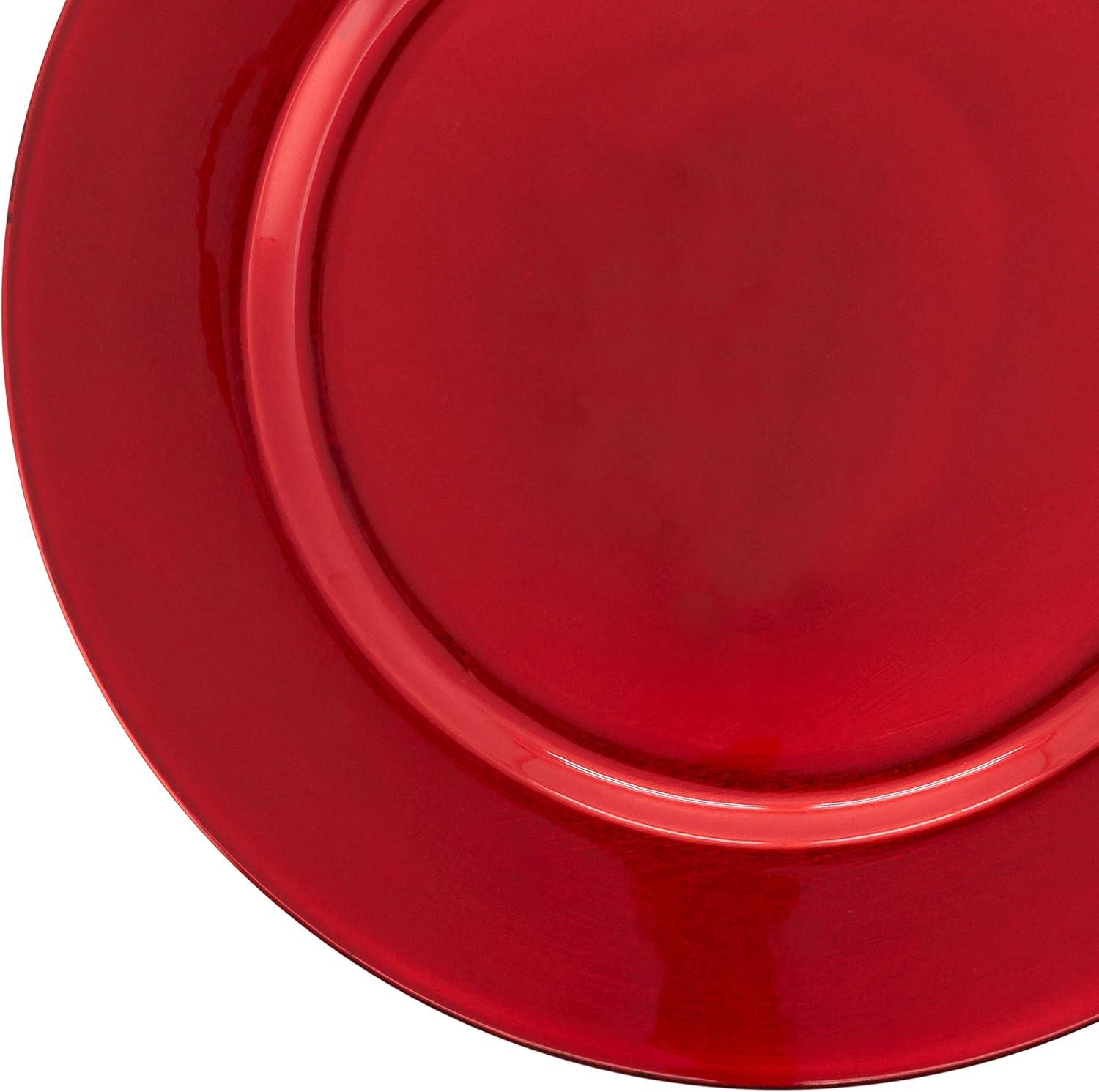 Saro Lifestyle Classic Solid Color Charger Plates