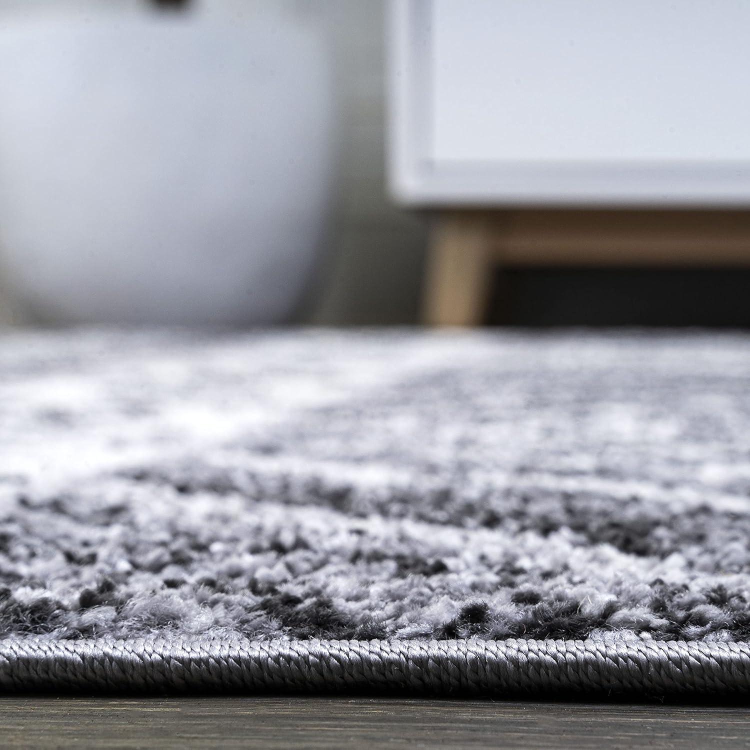 JONATHAN Y MOH500A-5 Sura Modern Kilim Geometric Gray/Anthracite 5 ft. x 8 ft. Area Rug, Bohemian Vintage, Pet Friendly, Stain Resistant, Easy to Clean, for Living Room; Kitchen, Bedroom