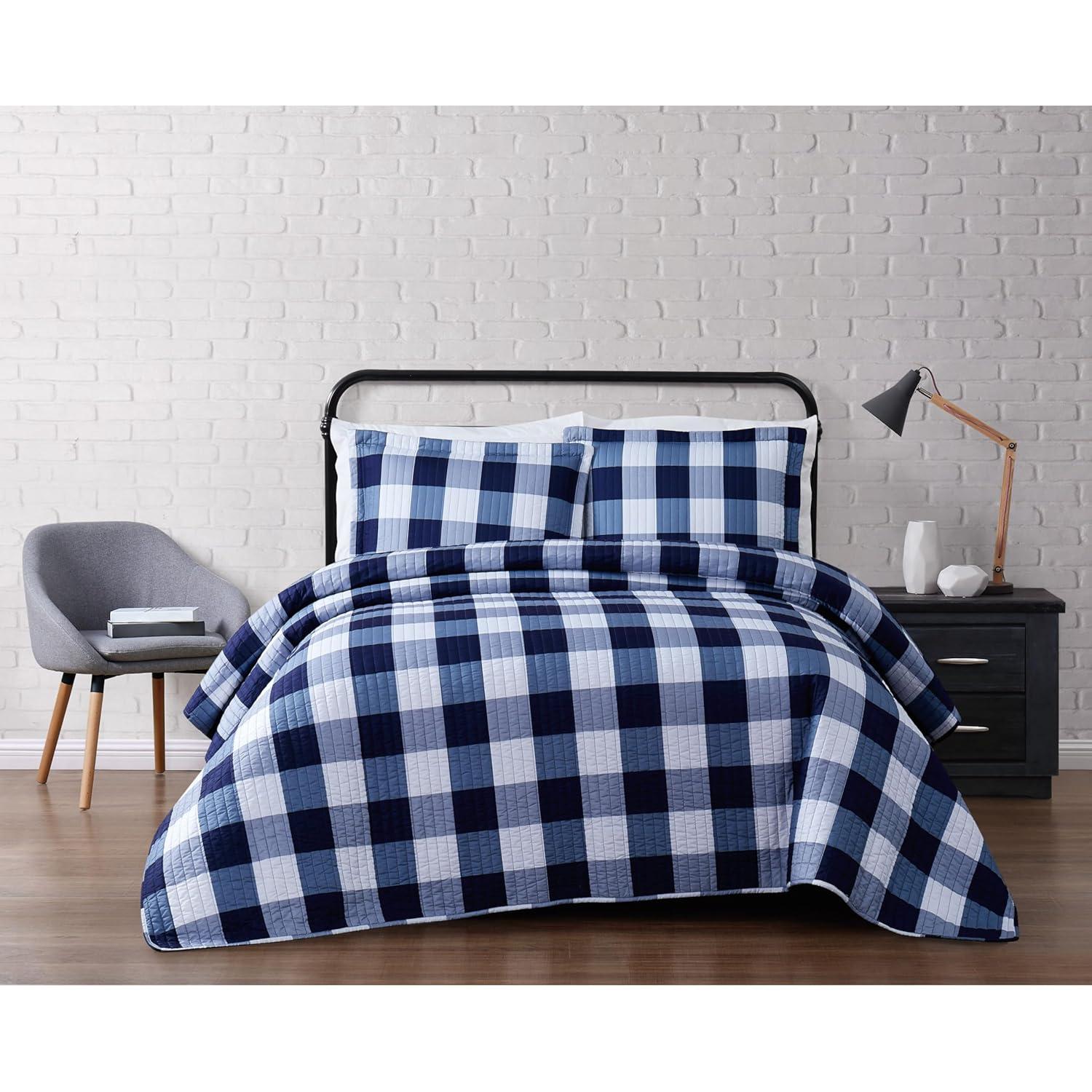 Truly Soft Buffalo Plaid Farmhouse / Country Plaid Quilt Set