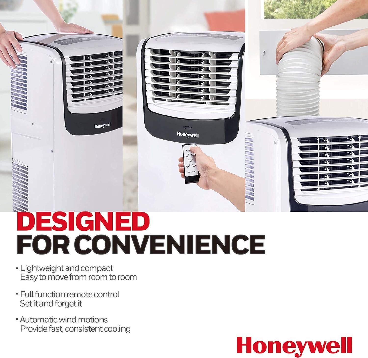 Honeywell 6,100 BTU (9,100 BTU ASHRAE) Portable Air Conditioner 400 sq. ft. 115-Volt , MO08CESWK6