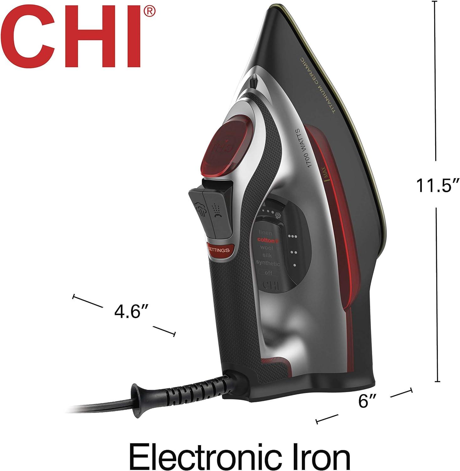 CHI 1700 Watt Max Titanium-Infused Ceramic Steam Iron