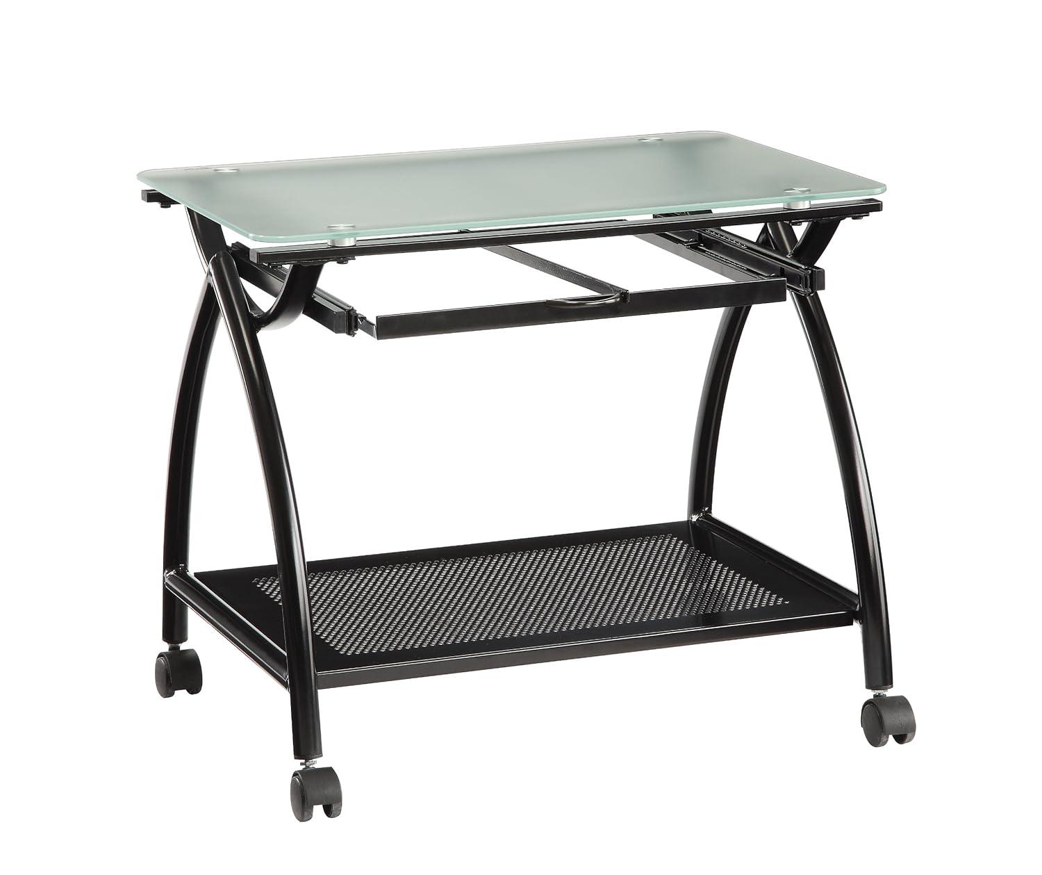 OSP Home Furnishings Newport Mobile File with Black Powder Coated Steel Frame