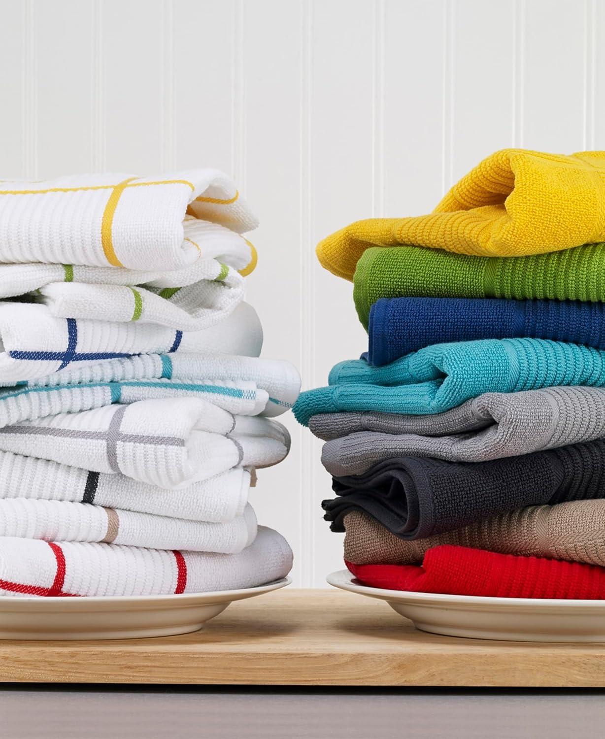 T-fal Solid and Check Dish Cloth