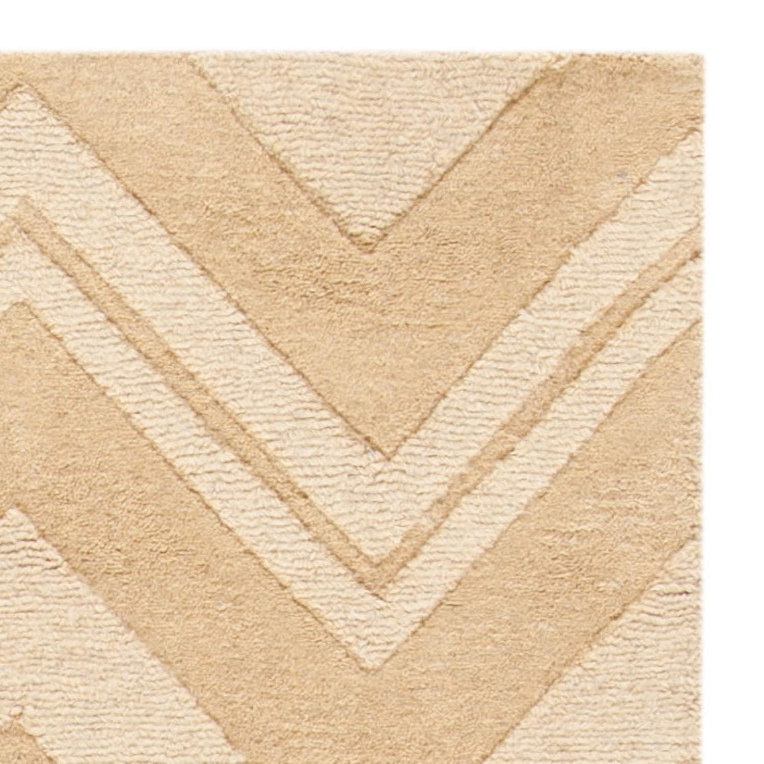 Nishi Hand Loomed Wool Chevron Rug
