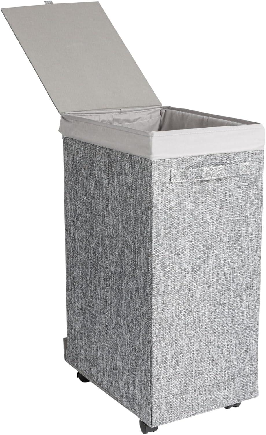 Household Essentials Rolling Laundry Hamper with Handles