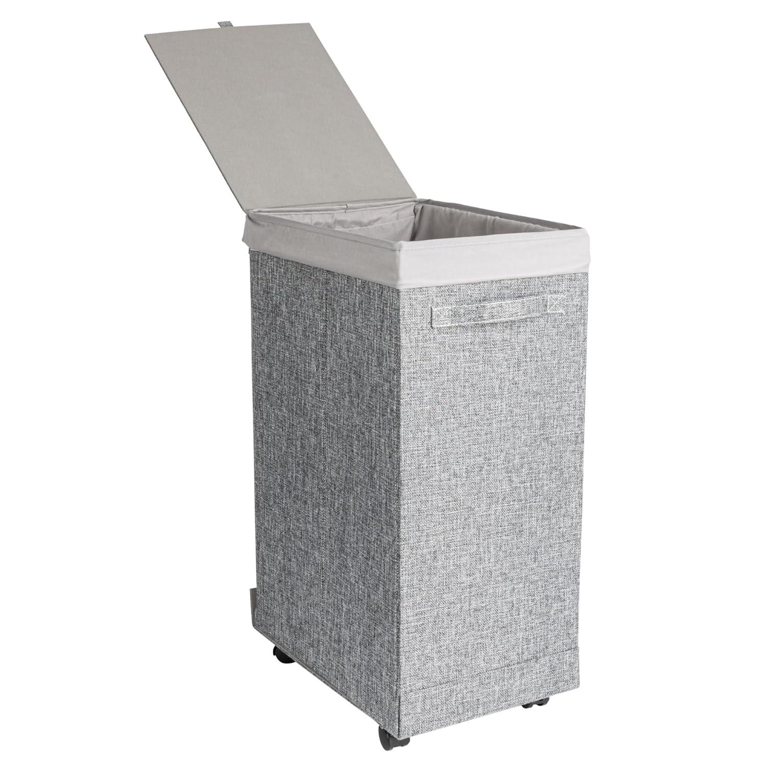 Household Essentials Rolling Laundry Hamper with Handles