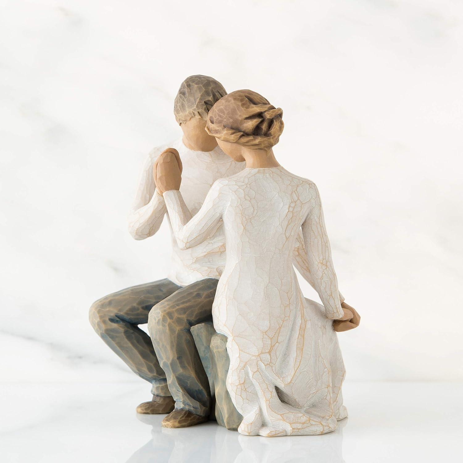 Hand-Painted Resin Romantic Couple Figurine