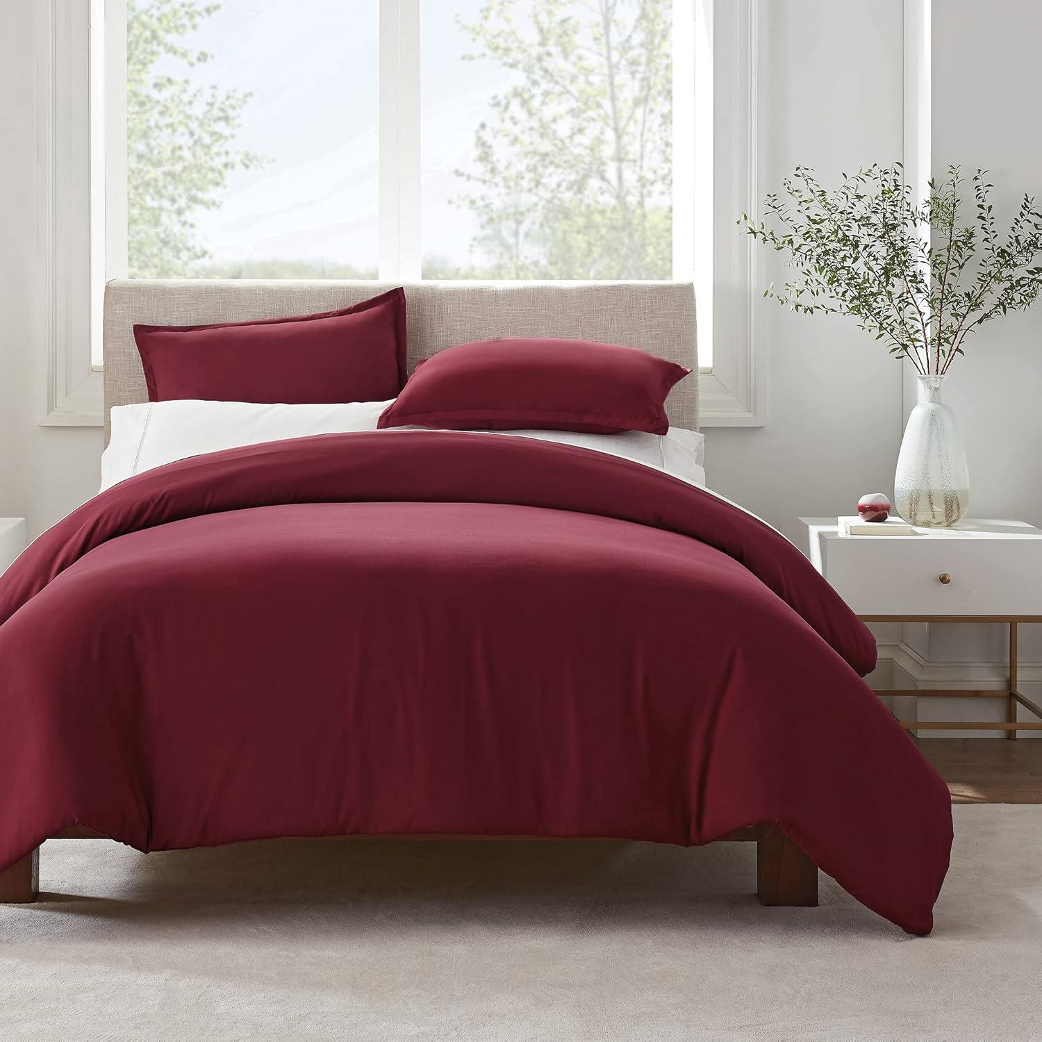 Serta Serta Simply Clean Antimicrobial 3 Piece Duvet Cover Set