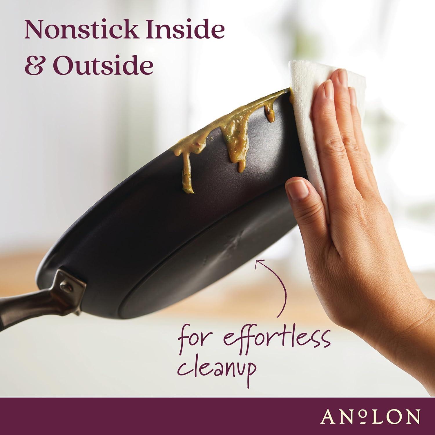 Anolon Advanced Home 9.5 inch Hard Anodized Nonstick Crepe Pan, Moonstone