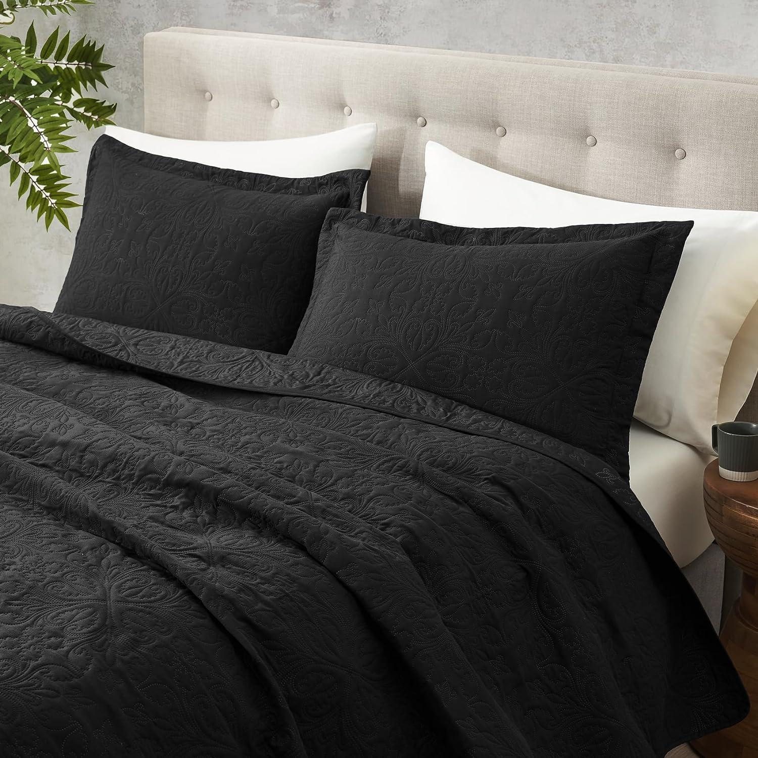 Antora Microfiber Modern & Contemporary Coverlet / Bedspread Quilt Set