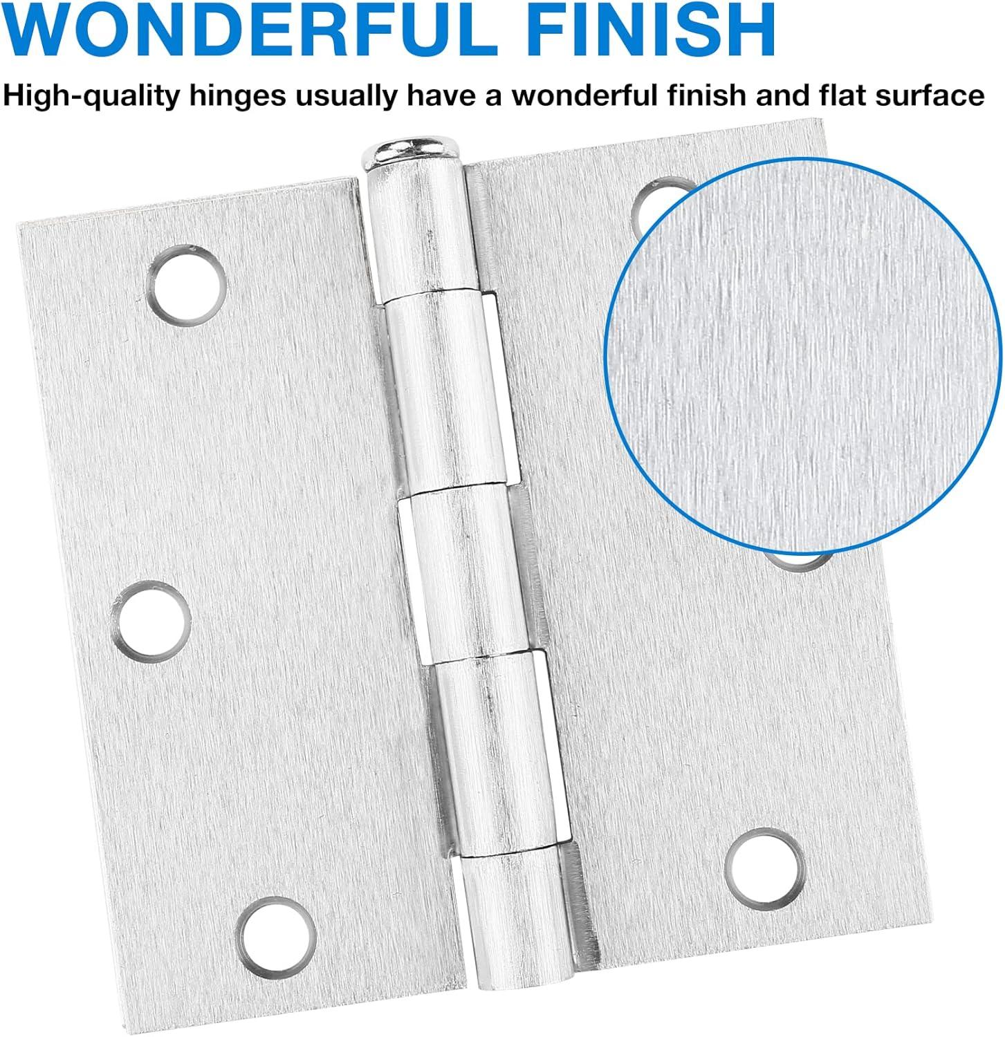 Design House 3.5" H x 3.5" W Butt Bearing Door Hinges (Set of 3)