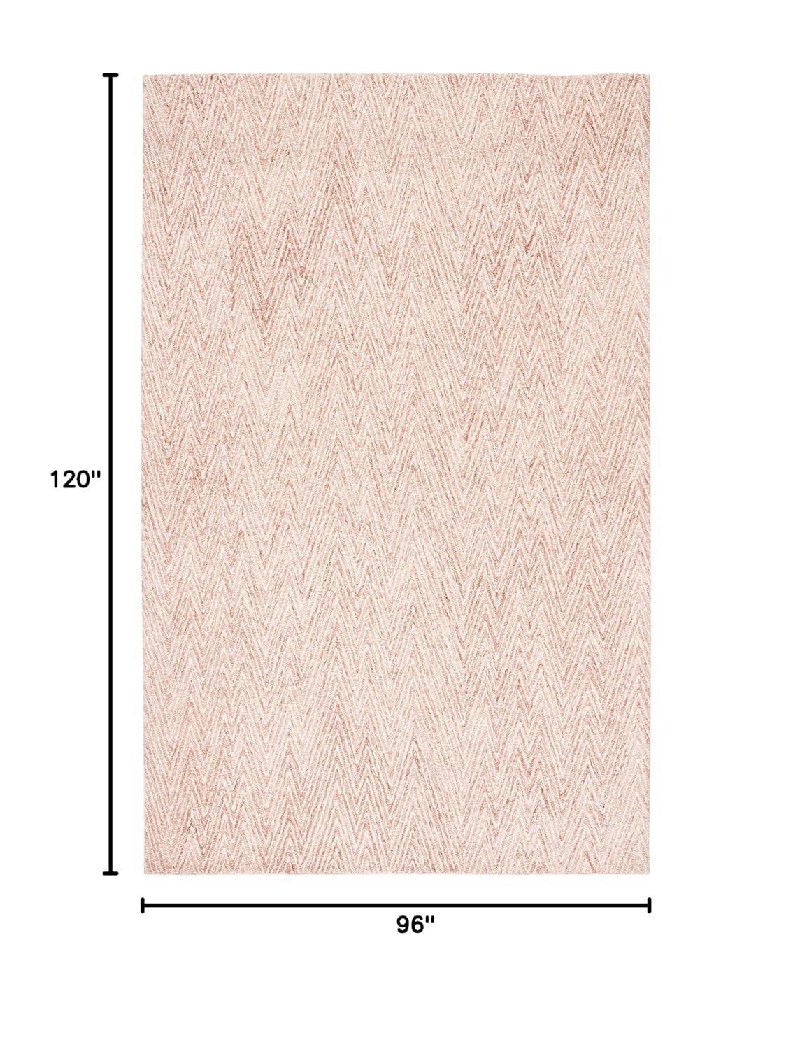 Abstract ABT426 Handmade Indoor Area Rug - Brown/Ivory - 8'x10' - Safavieh