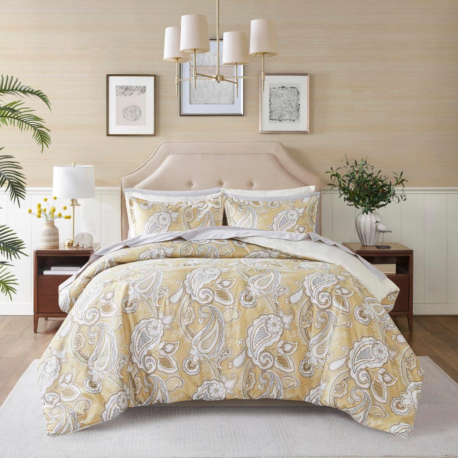 Madison Park Essentials Gracelyn Paisley Print Comforter Set with Sheets