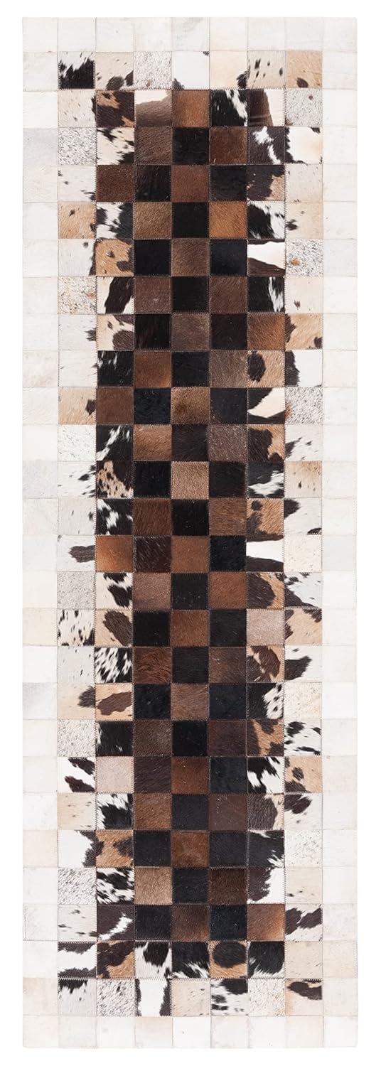 Studio Leather STL812 Hand Woven Runner Rug - Beige/Brown - 2'3"x7' - Safavieh.