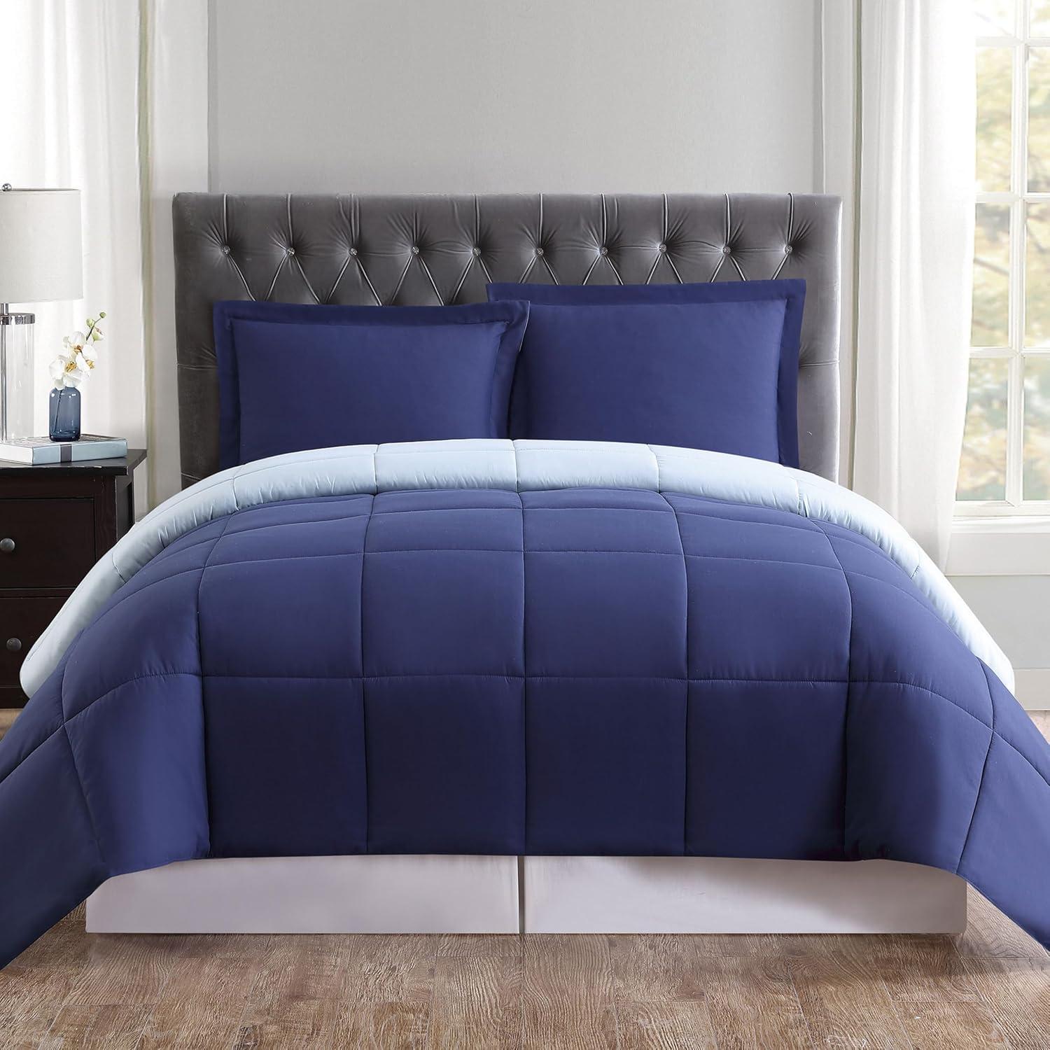 Truly Soft Everyday Baffle Box Stitch Comforter Set