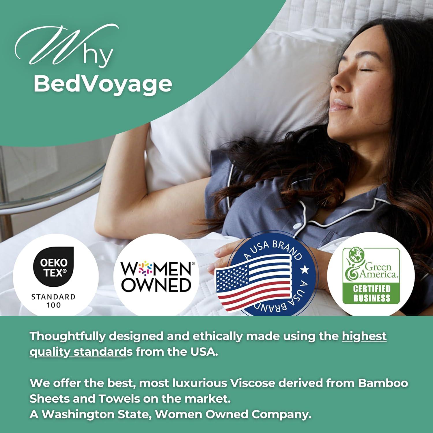 BedVoyage Luxury 100% viscose from Bamboo Pillowcase Set