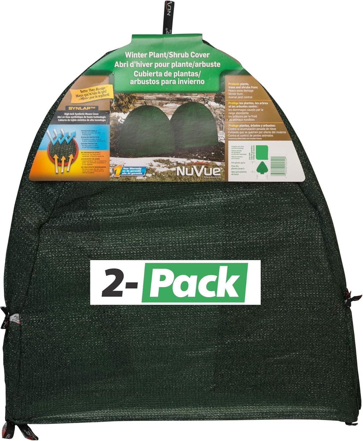 NuVue Products 22250, Winter Shrub Covers: 22" L x 22" W x 22" H - 2 Pack