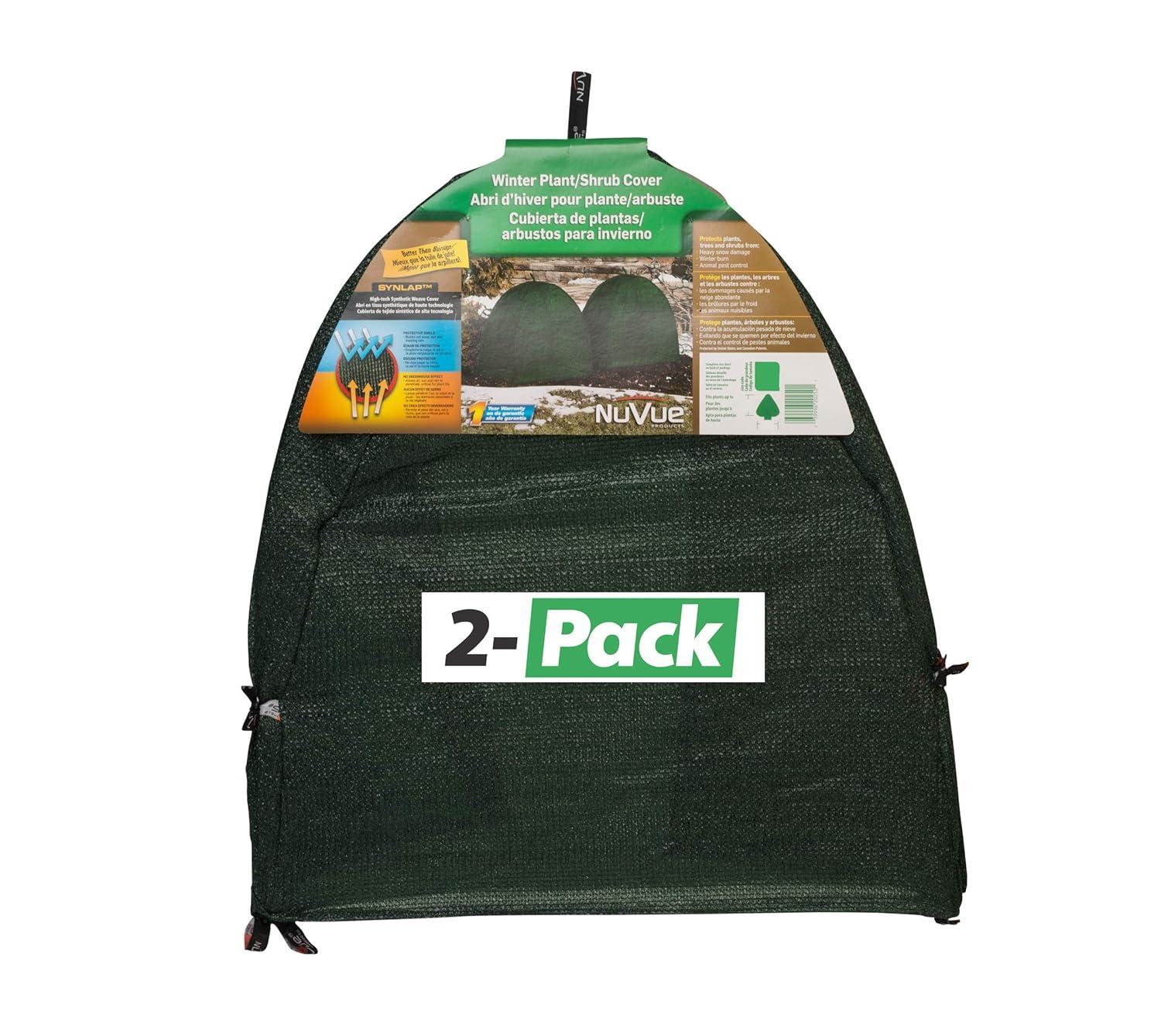 NuVue Products 22250, Winter Shrub Covers: 22" L x 22" W x 22" H - 2 Pack