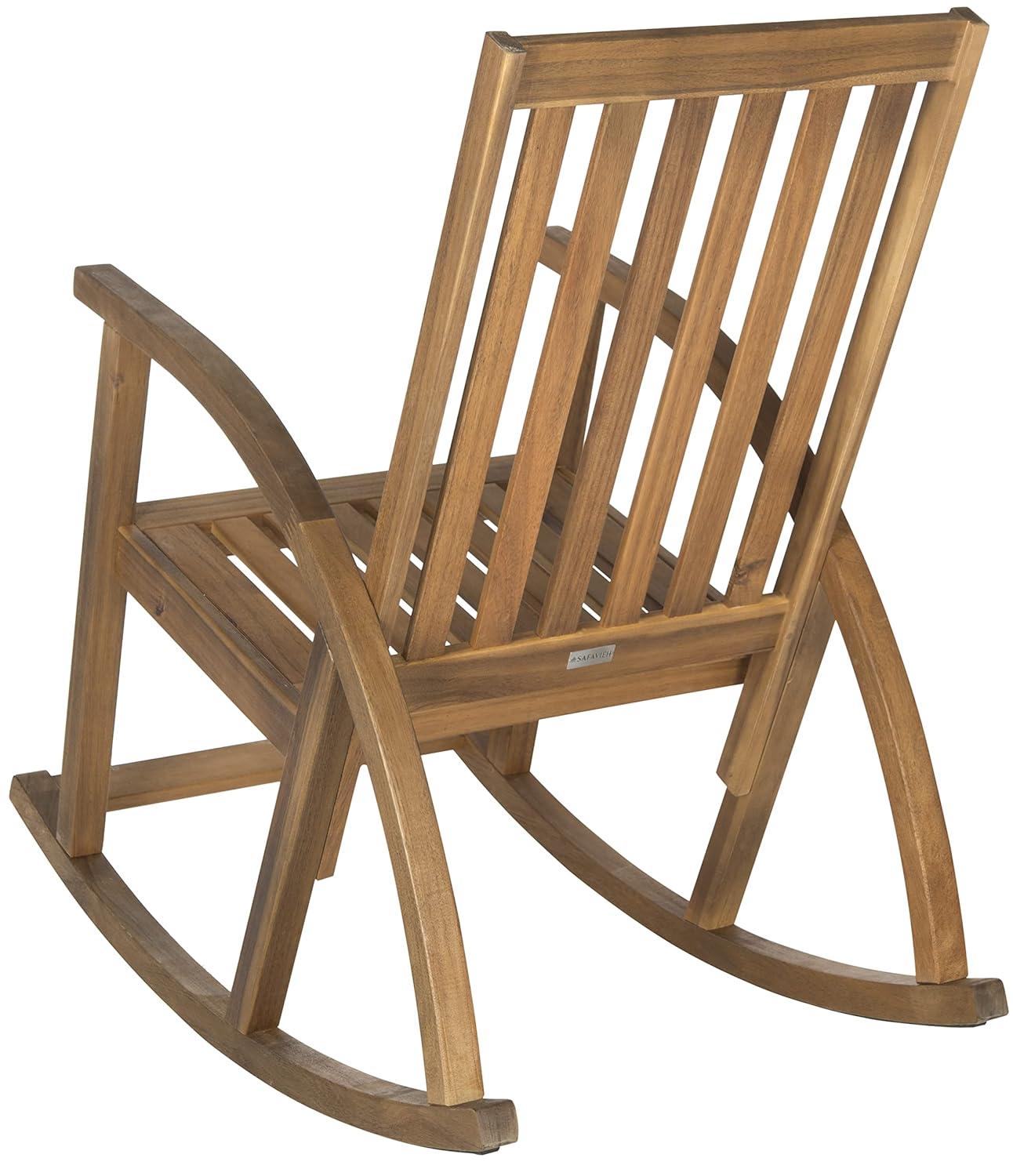Clayton Rocking Chair Indoor/Outdoor - PAT7003 - Teak - Safavieh