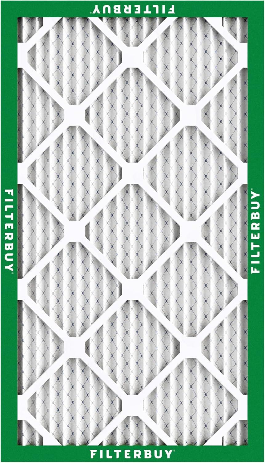 Filterbuy 16x25x1 MERV 8 Pleated HVAC AC Furnace Air Filters (4-Pack)