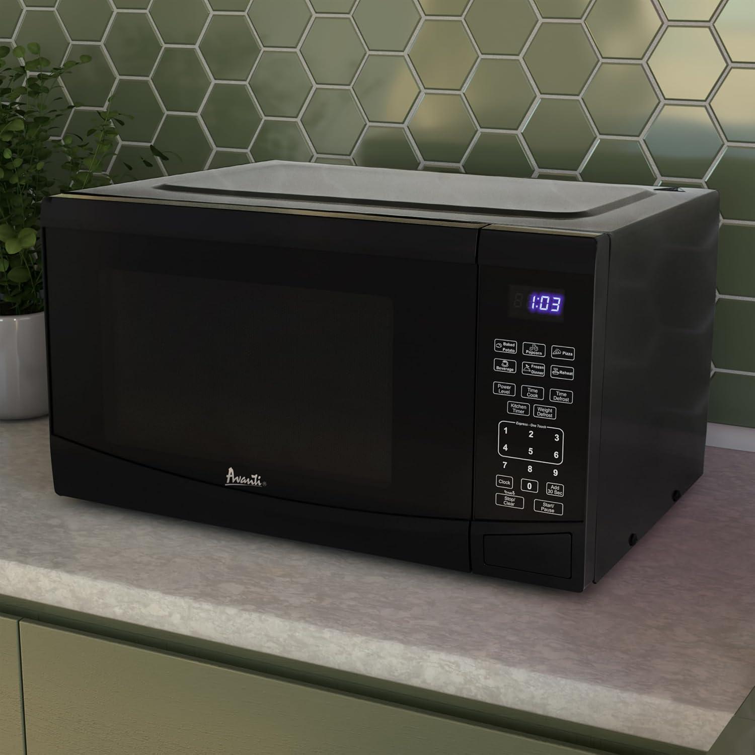 Avanti Products Avanti Countertop Microwave Oven, 0.9 cu. ft. MT09V1B