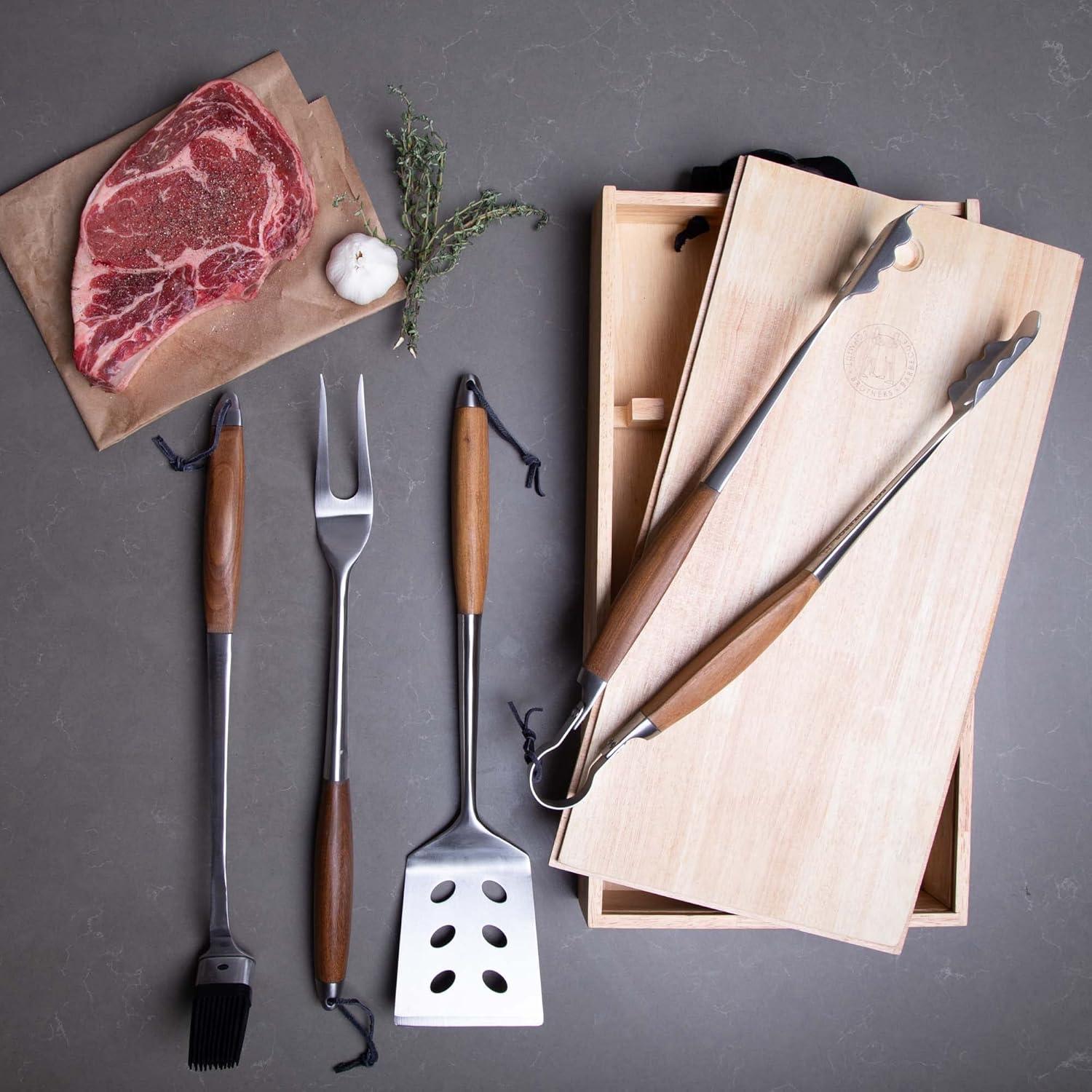 Schmidt Brothers Bonded Teak 4-Piece Grill Set