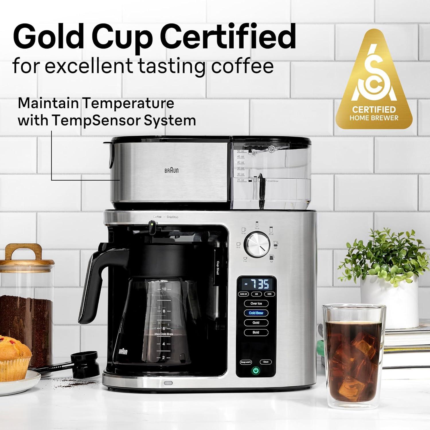 Braun ® MultiServe Plus 10-Cup Drip Coffee Maker with Cold Brew